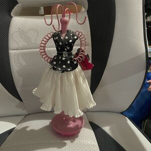 Polka Dot Dress Jewelry Holder